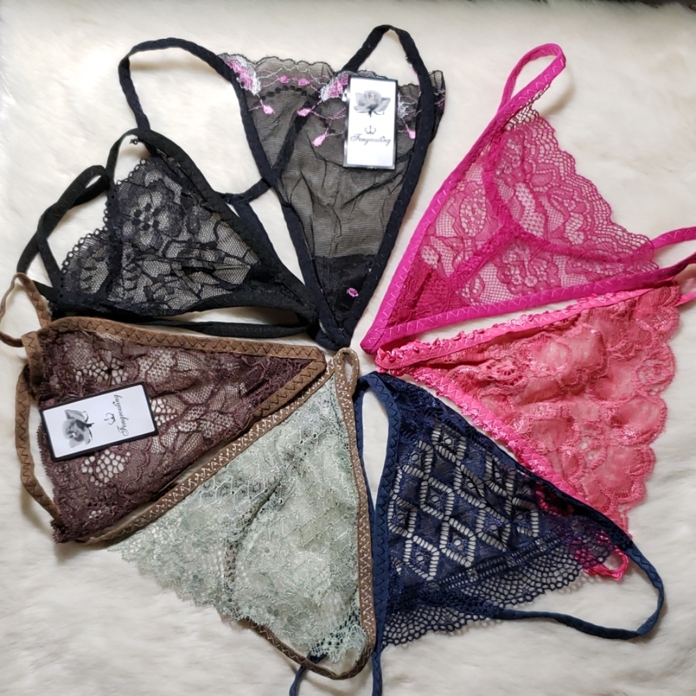 7 pairs of multi colored Women's gstring underwear